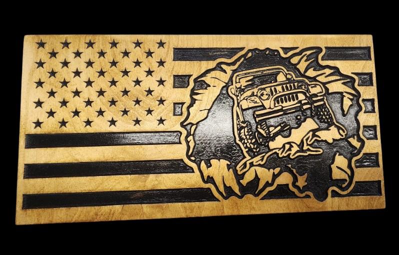 Already Made Wood Flag Signs