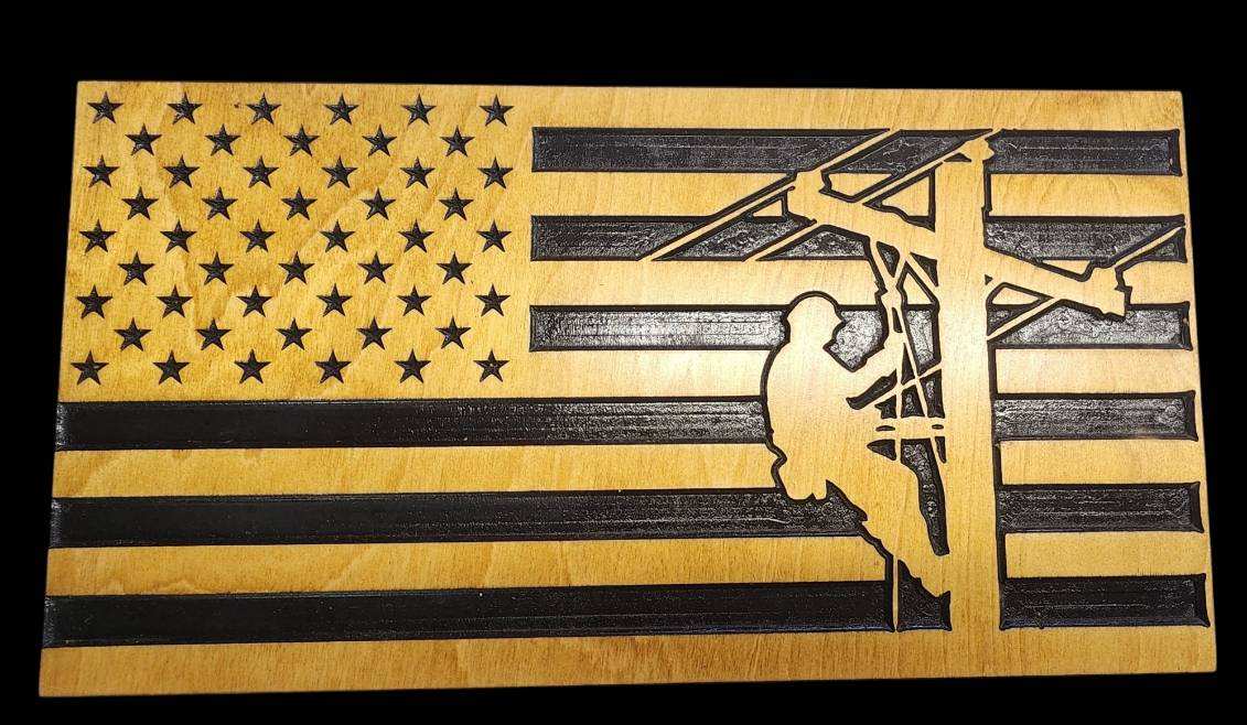Already Made Wood Flag Signs